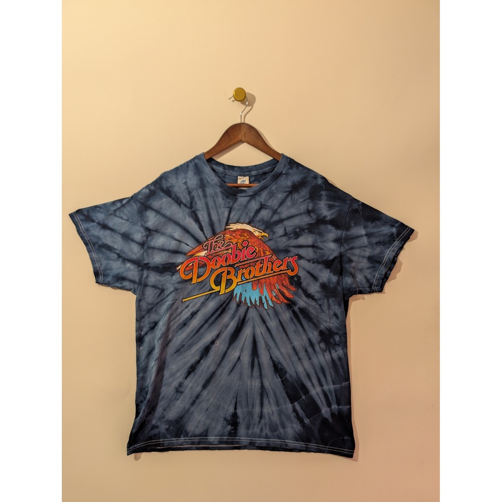 Colortone Doobie Brothers Tour Shirt Mens XL Blue Tie Dye Excellent 2023 Concert